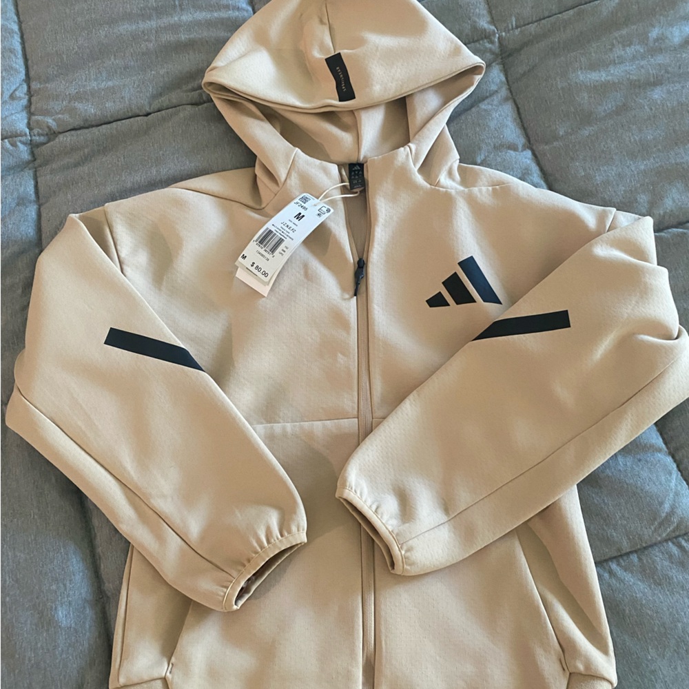 adidas Tan and Black Women's Jacket sportswear